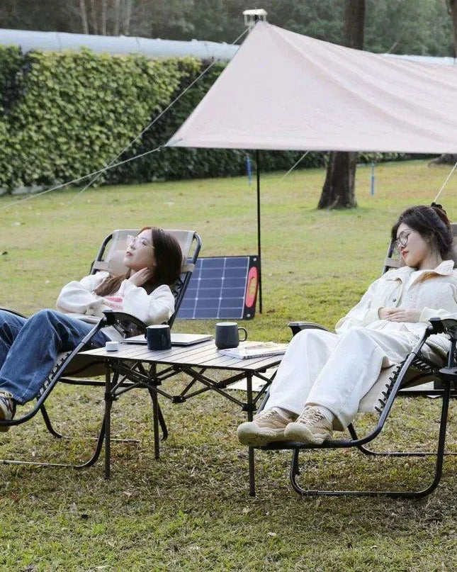 Luxury Outdoor Recliner with Cup Holder and Neck Support