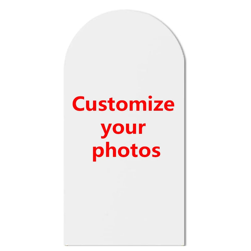 Customizable Arched Photo Backdrop Cloth for Events