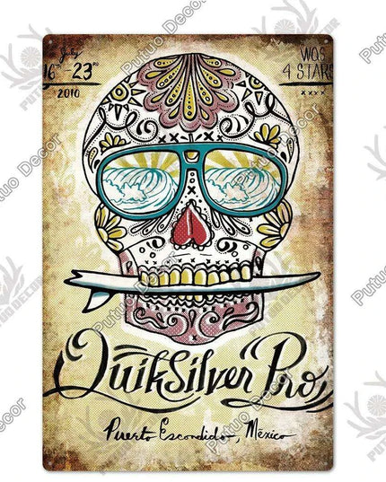 Retro Beer Sign Metal Wall Decor - Timeless Home Bar and Garage Accent