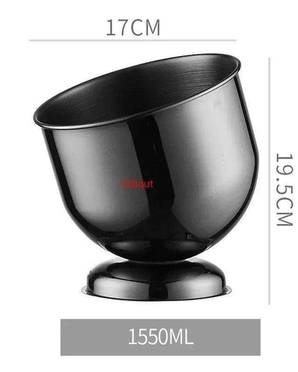 Majestic Deer Head Ice Bucket: Luxurious European Charm in Dual-Tone Design