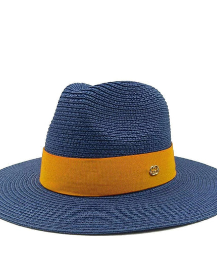 Chic Macaron White Straw Hat for Summer Travel - Essential Sun Protection for Beach Days 2023