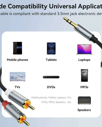 Superior RCA Audio Splitter Cable: Enhance Your Sound Quality with Effortless 3.5mm Connectivity