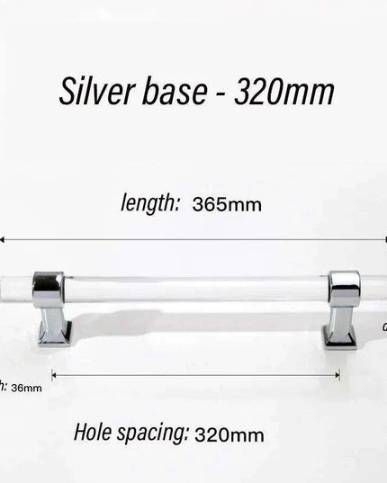 Luxurious Gold Acrylic Drawer Handles with Crystal Detailing - Chic Cabinet Pulls