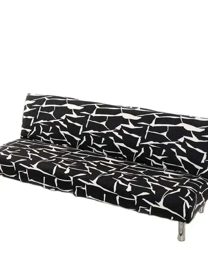 Elegant Stretch Slipcover for Futon Sofa with Stylish Print