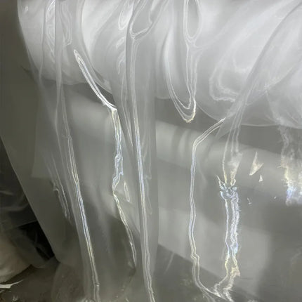 Sheer Organza Fabric — Off-White, 1.5M Wide | 1M & 5M Lengths