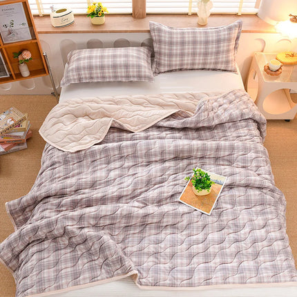 Breathable Quilted Summer Blanket Cooling Skin-friendly Comforter Soft Lightweight Quilt Well-vetilated Single Double Duvet Set breathable-quilted-summer-blanket-cooling-skin-friendly-comforter-soft-lightweight-quilt-well-vetilated-single-double-duvet-set-1