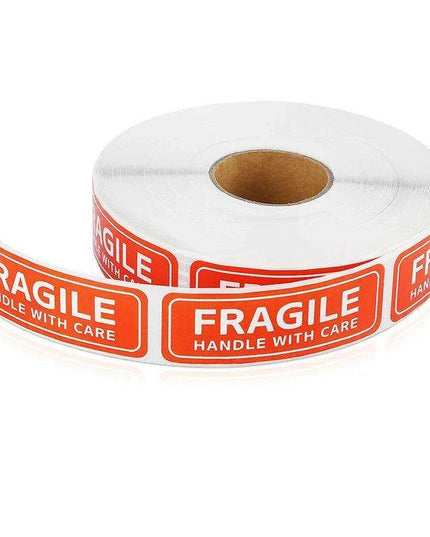 100PCS Premium Fragile Shipping Stickers - High-Visibility Handle with Care Labels