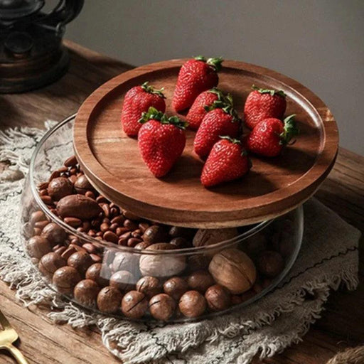 Stylish Eco-Friendly Glass Storage Jars with Acacia Wood Lids for Chic Kitchen Organization