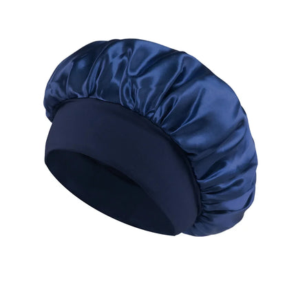Women Satin Bonnet Hair Bonnet for Sleeping Hair Care Silk Bonnets Solid Wide-brimmed Sleeping Hat with Elastic Soft Band women-satin-bonnet-hair-bonnet-for-sleeping-hair-care-silk-bonnets-solid-wide-brimmed-sleeping-hat-with-elastic-soft-band