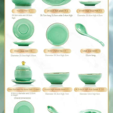 Sophisticated Blue and White Porcelain Dinnerware Set with Opulent Gold Accents