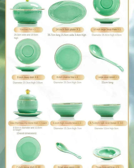 Sophisticated Blue and White Porcelain Dinnerware Set with Opulent Gold Accents