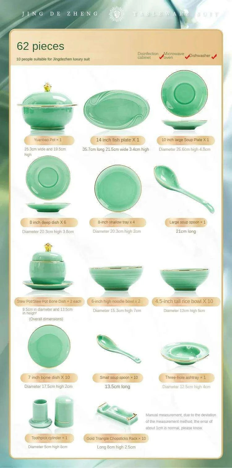 Sophisticated Blue and White Porcelain Dinnerware Set with Opulent Gold Accents