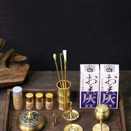 Brass Incense Creation Kit - Versatile Incense Burner Accessories for Yoga, Meditation, and Home Fragrance