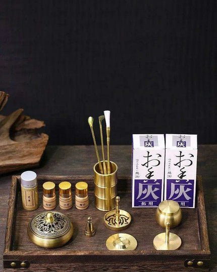 Brass Incense Creation Kit - Versatile Incense Burner Accessories for Yoga, Meditation, and Home Fragrance