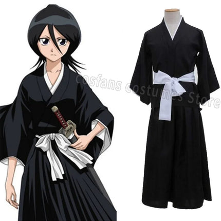 Samurai Role-Play Costume Japanese-Style Black Kimono Including Sleeved Top Loose-Fitting Hakama Halloween Carnival Party Costum samurai-role-play-costume-japanese-style-black-kimono-including-sleeved-top-loose-fitting-hakama-halloween-carnival-party-costum