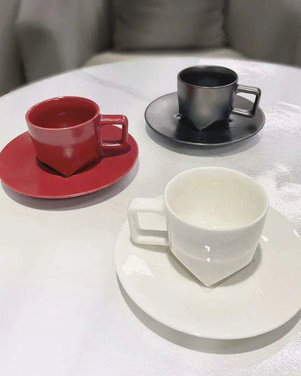 Italian Elegance Espresso Cup and Saucer Set for a Luxurious Coffee Experience