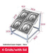 Milk Tea Shop Organizational Marvel: Multi-Grid Portion Basin Rack for Streamlined Efficiency