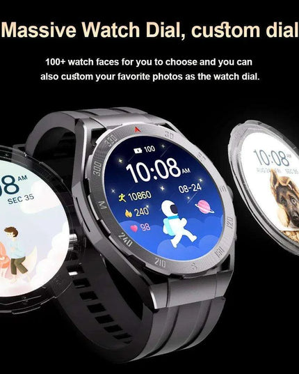 4GB Music-Streaming Smartwatch with Built-in GPS, TWS Earbuds, and Comprehensive Health Tracking Features