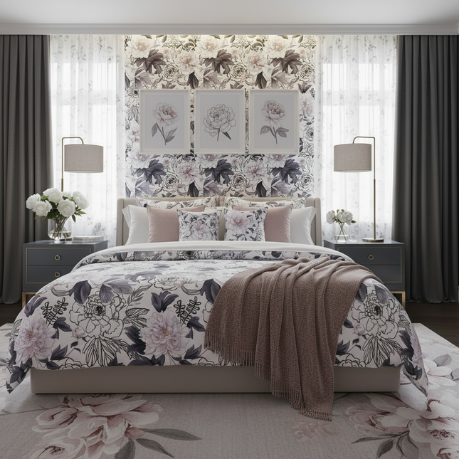 3M Self-Adhesive PVC Wallpaper - Durable & Easy to Apply Bedroom Decor