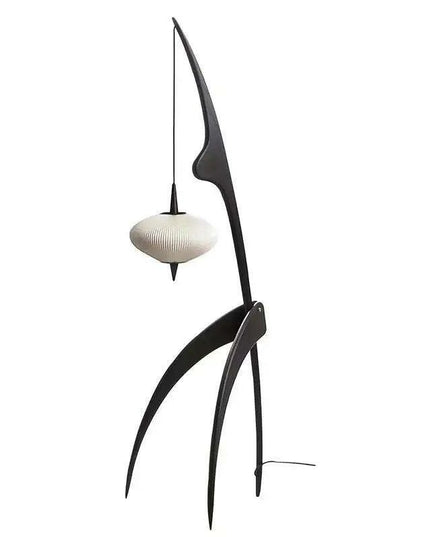 Stylish Adjustable Walnut Wood Floor Lamp for Modern Interiors