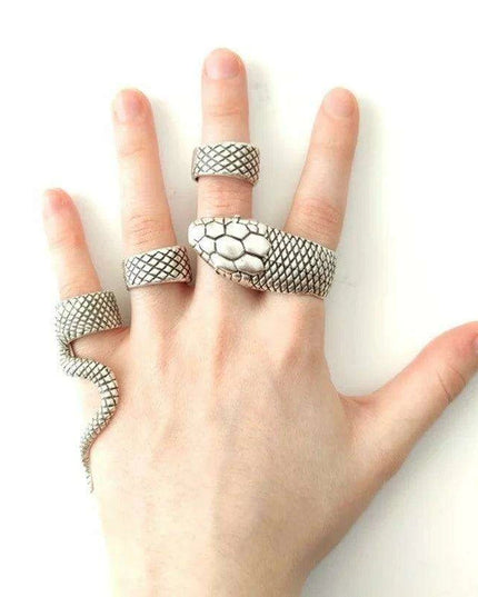 Serpent's Whisper: Enchanting Vintage Gothic Jewelry Set