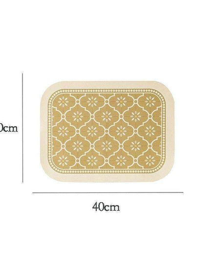 Stylish Nordic Retro Leather Dining Mat for a Chic Table Setting