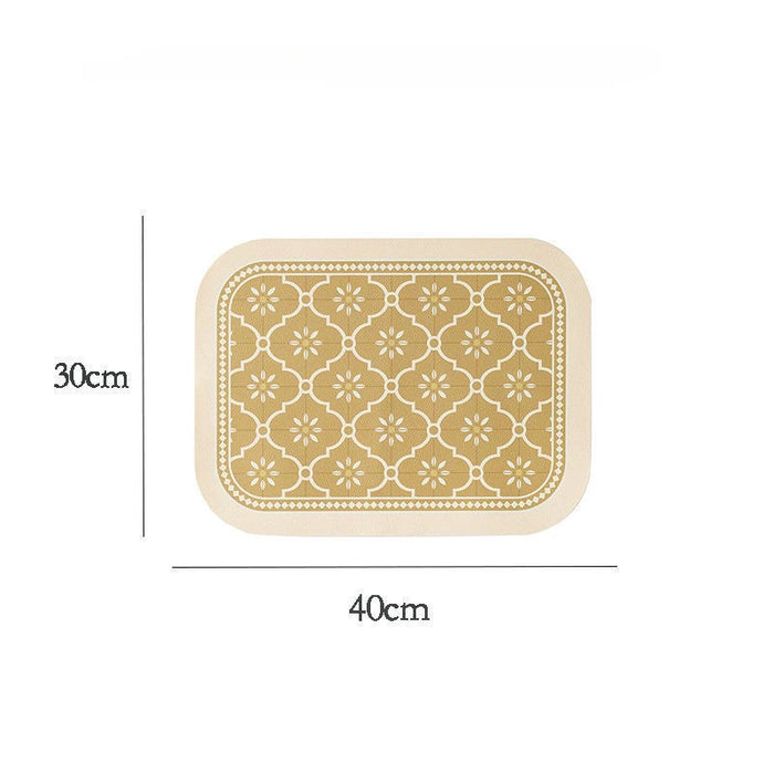Nordic Retro Leather Dining Mat | Waterproof & Heat-Resistant
