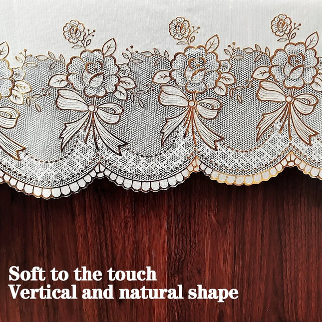 Waterproof Lace Tablecloth – European Style PVC