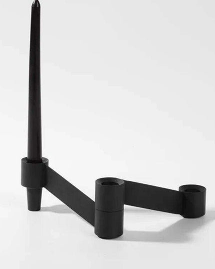 Contemporary Silver Candle Holders Set - Modern Tabletop Decor for a Stylish Home