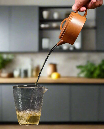 Compact 120ml Artisan Purple Clay Teapot Set for On-the-Go Tea Enthusiasts