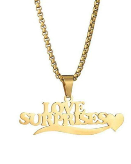 Personalized Unisex Stainless Steel Name Necklace with Chunky Chain