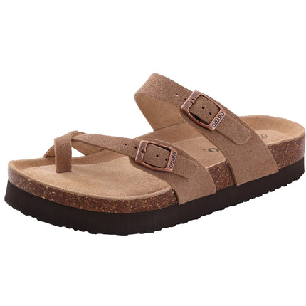 Comwarm Fashion Women's Suede Mules Slippers Men Clogs Cork Insole Sandals With Arch Support Outdoor Beach Slides Home Shoes comwarm-fashion-womens-suede-mules-slippers-men-clogs-cork-insole-sandals-with-arch-support-outdoor-beach-slides-home-shoes
