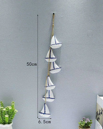 Mediterranean Elegance Handcrafted Wooden Fish Wall Decor