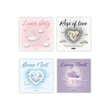 Enchanted Kawaii Notebook with Heart and Moon Theme | Ideal for Creative Writing and Scrapbooking