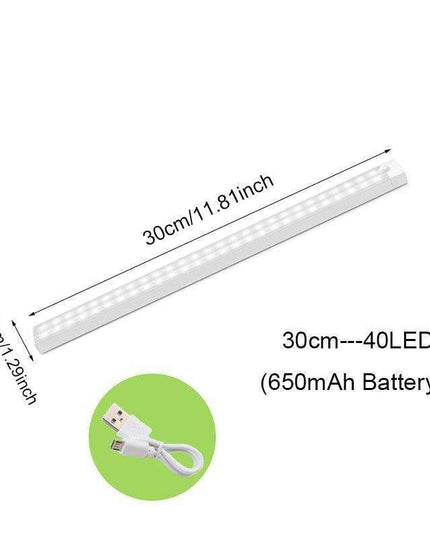Smart Motion-Sensing USB Rechargeable LED Under Cabinet Light for Effortless Illumination