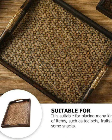 Sustainable Elegance: Luxurious Teak and Bamboo Tea Tray for an Elevated Tea Experience