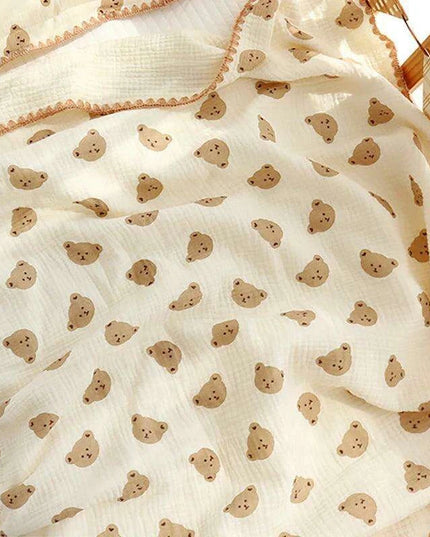 Kangobaby Luxurious 4-Layer Muslin Cotton Baby Blanket Set - Cozy Newborn Swaddle and Quilt