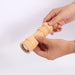Adjustable Wooden Salt and Pepper Mill Set with Ceramic Rotor for Gourmet Seasoning