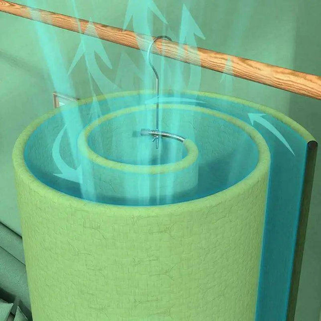 Space-Saving Stainless Steel Spiral Laundry Drying Rack for Large Item Quick Drying