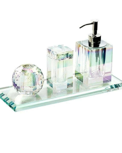 Sophisticated Square Hotel Glass Soap Dispenser with Polished Silver Pump for Contemporary Bathrooms