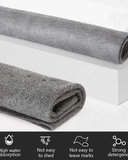 Thickened Microfiber Streak-Free Cleaning Cloths for Crystal Clear Windows and Glass - Reusable Multi-Use Towels