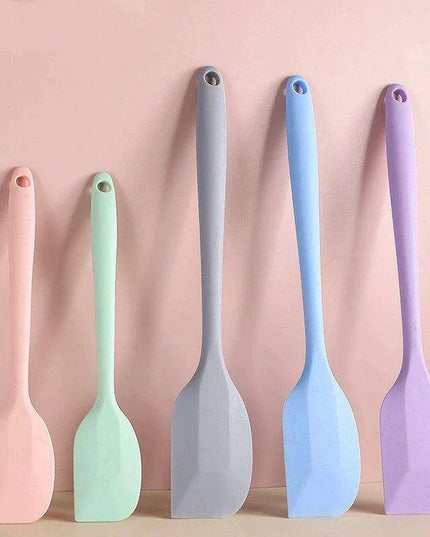 Ergonomic Silicone Spatula Set - Essential Kitchen Tools for Effortless Baking