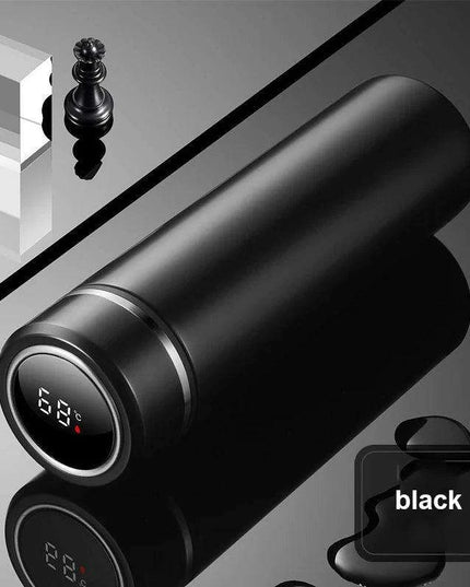 LED Temperature Display Smart Stainless Steel Thermos - 500ML Business Travel Companion