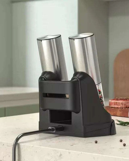 Deluxe USB Rechargeable Electric Spice Grinder Set with Customizable Grind Settings and 190ML Capacity