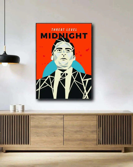 Threat Level Midnight Canvas Artwork - Unique Home Decor for Modern Living Spaces