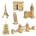 3D Architectural Wooden Puzzle Set: Build Big Ben, Tower Bridge & Five-Storied Pagoda