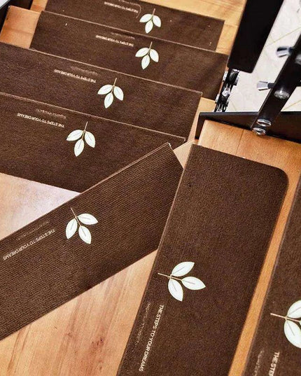 Stylish and Secure Plush Stair Mat Collection with Elegant Patterns