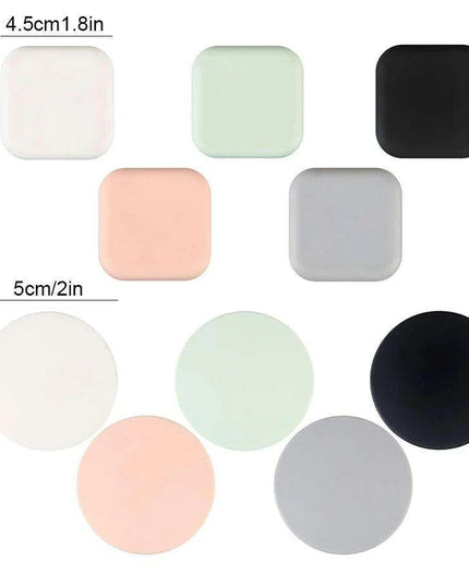 Self-Adhesive Silicone Door Handle Bumpers - Elegant Shock Absorbing Wall Protectors (Single Unit)