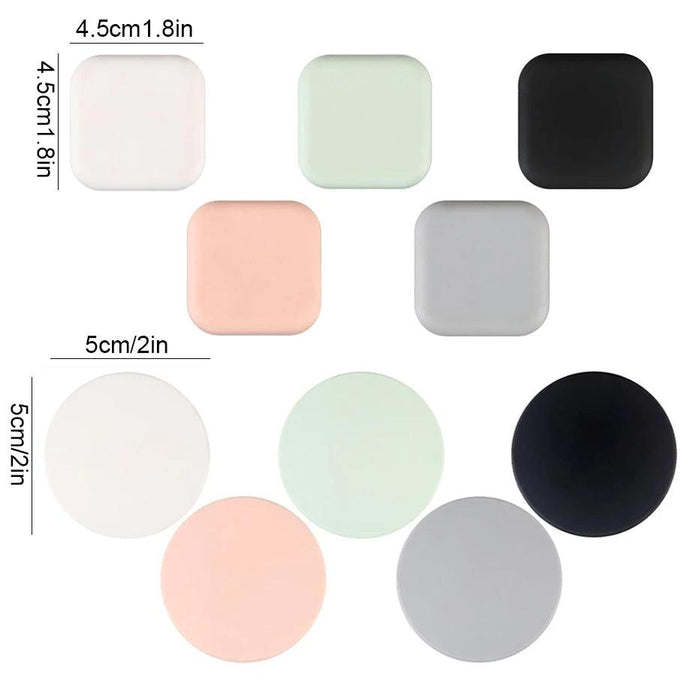 Self-Adhesive Silicone Door Handle Bumpers - Elegant Shock Absorbing Wall Protectors (Single Unit)