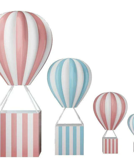 Vibrant 3D Hot Air Balloon Decorative Sculpture